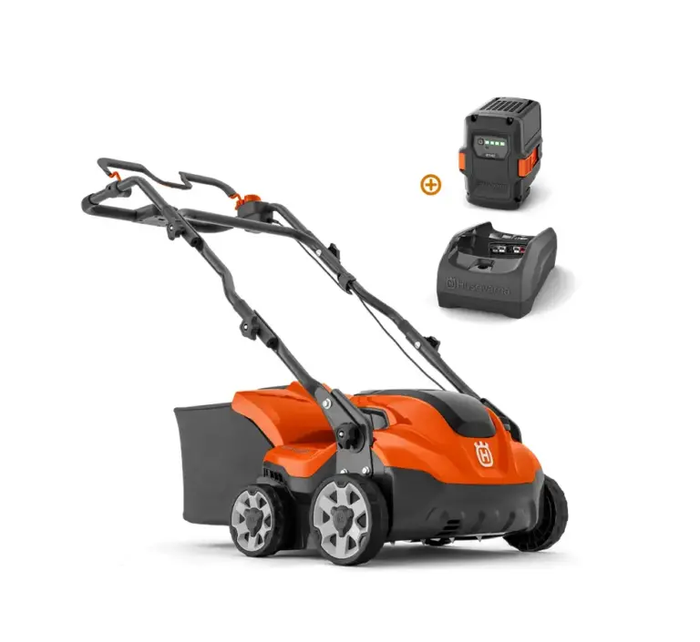 Scarificateur à batterie S138i Pack – Husqvarna – Set avec Batterie et Chargeur – Système BLi-X