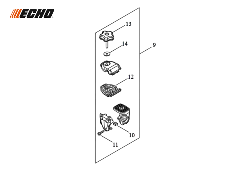 Ensemble Support brancard ECHO pour Débroussailleuse ECHO  SRM 2620 TES