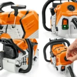 Jouet tronçonneuse à chaîne avec piles pour enfant - Stihl 0421 600 0053 - Chaîne mobile et bruit de moteur - Dès 3 ans