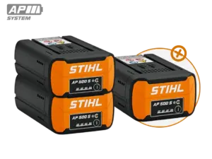 Batteries AP 500 S Pack Promo – Stihl AP500S – Set de 3 Batteries dont 1 Offerte | Système AP