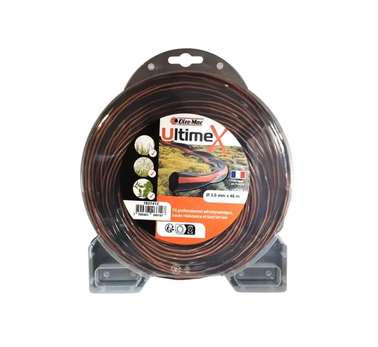 Fil nylon rond Ø 3 mm 46 m UltimeX - Oleo-Mac 1821412 - Fil pour débroussailleuse | Haute résistance