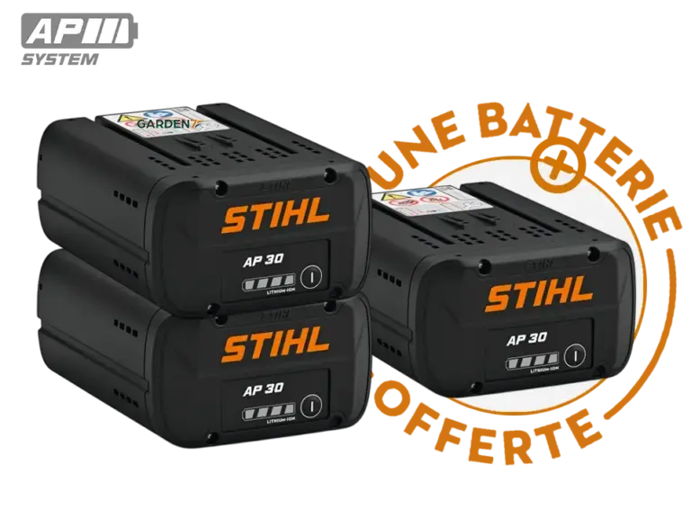 Batteries AP 30 Pack Promo – Stihl AP30 – Set de 3 Batteries dont 1 Offerte – Système AP
