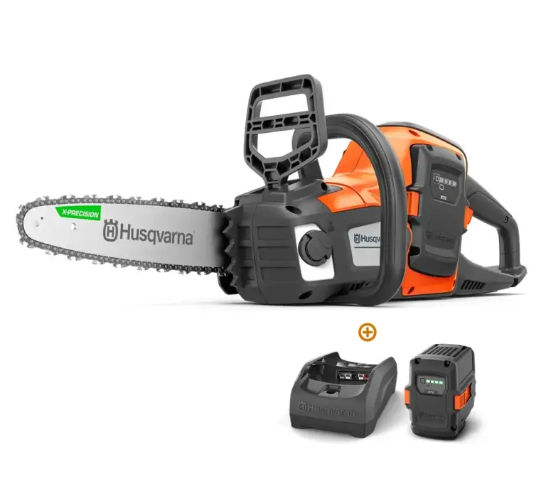 Tronçonneuse à batterie 215 i Pack – Husqvarna 215i – Set avec 2 Batteries et Chargeur – Guide 30 cm – Système BLi-X